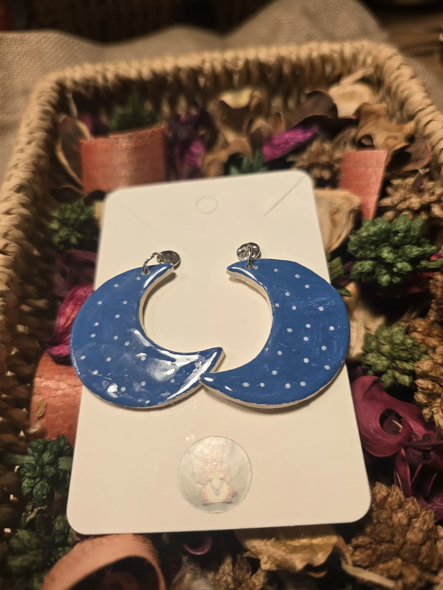 Pendientes Moon Blu 1