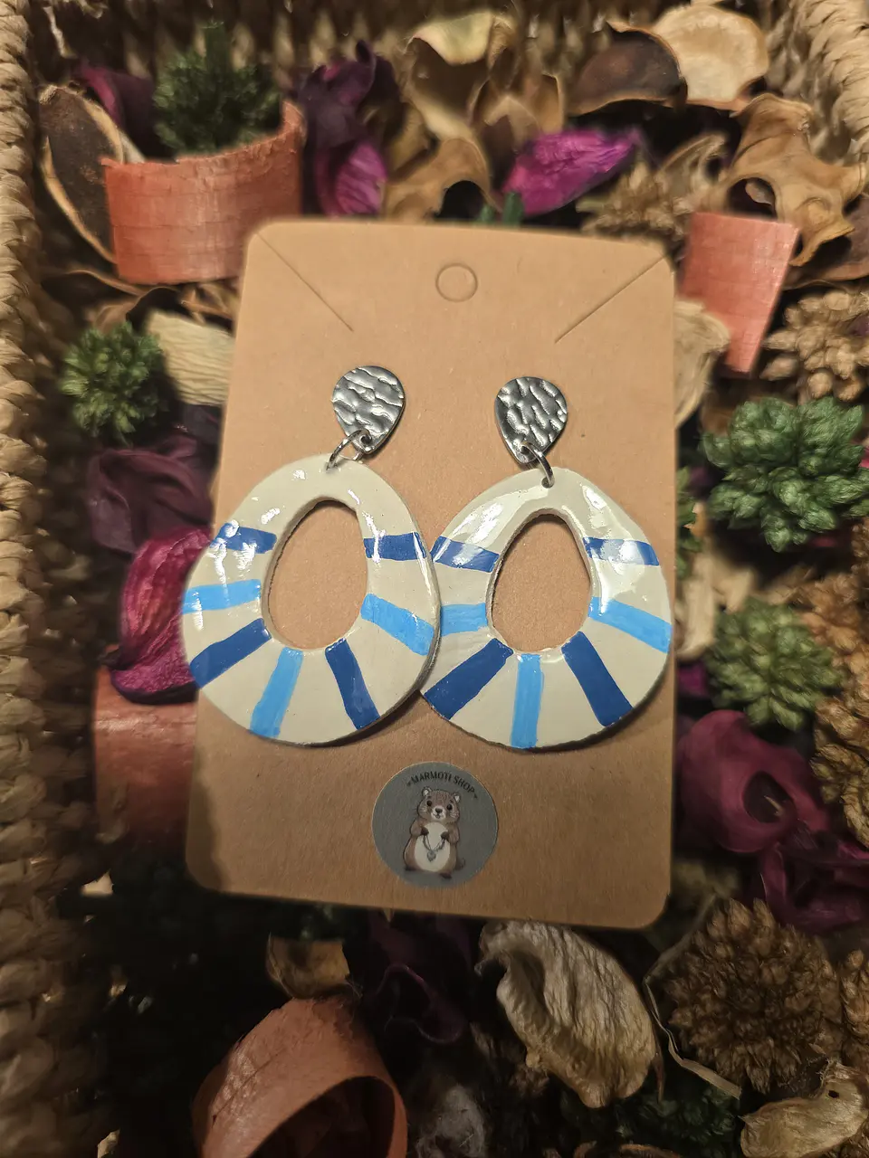 Pendientes Oval Marinero 1