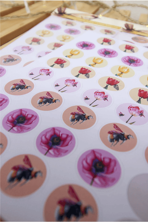 Stickers redondos planers y agendas