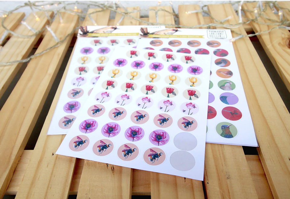 Stickers redondos planers y agendas 1