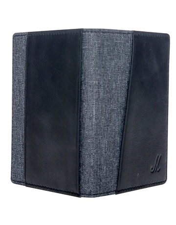 Billetera Marshall Denim & Leather Negra y Gris- Promoción del Terror