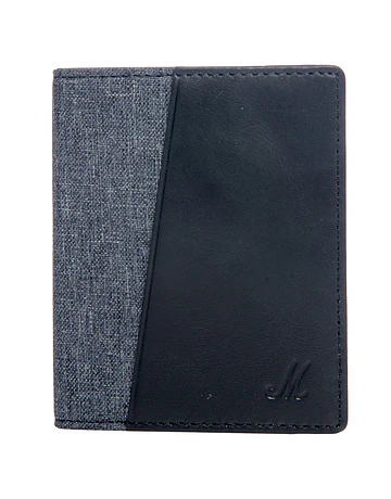 Billetera Marshall Denim & Leather Negra y Gris- Promoción del Terror
