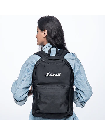 Maleta Marshall Crosstown Negra  con Logo Blanco- Promoción del Terror