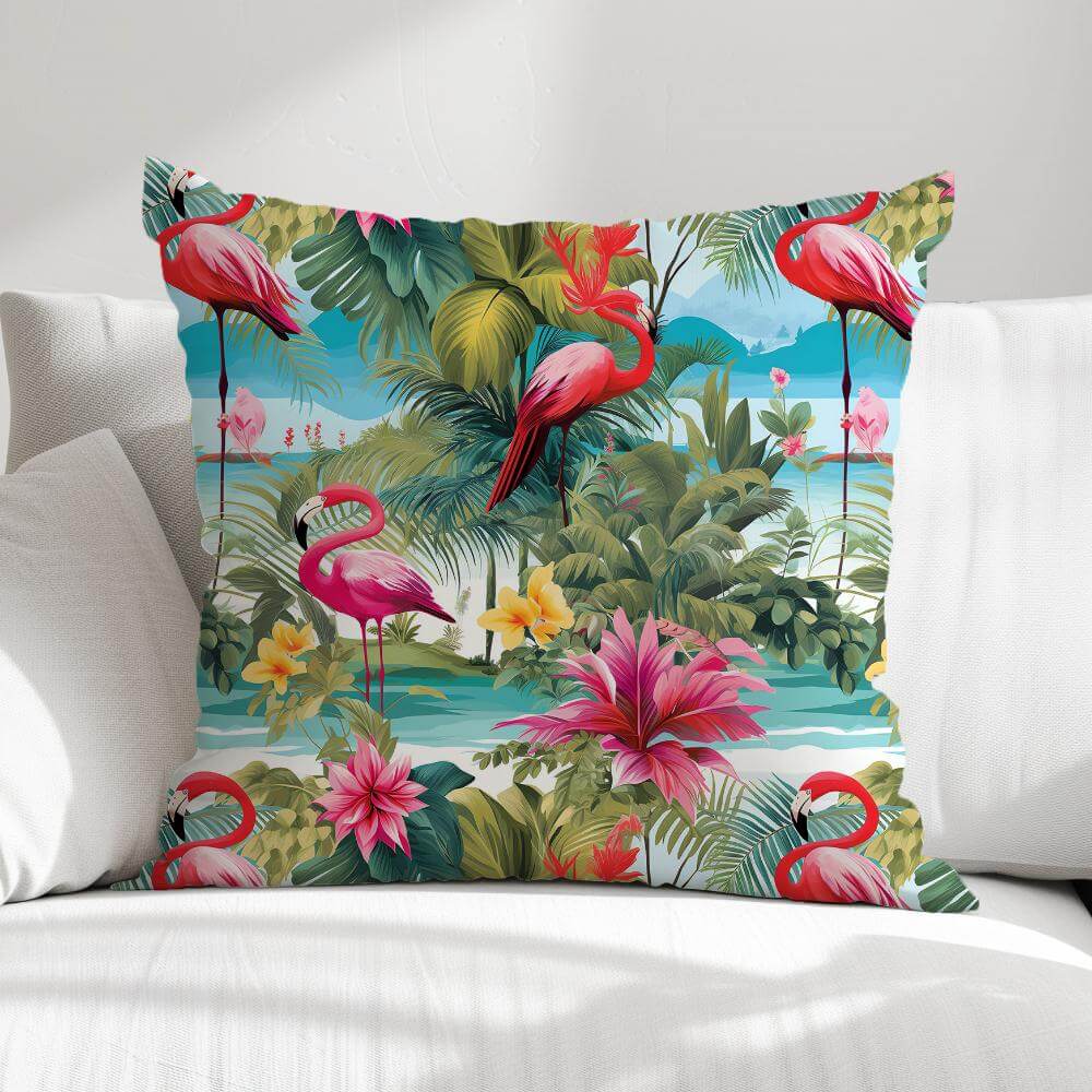 FUNDA DE COJIN FLAMENCOS 1