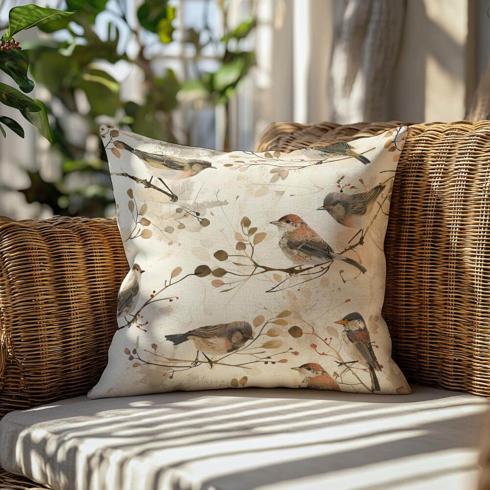 FUNDA DE COJIN GORRIONES 2