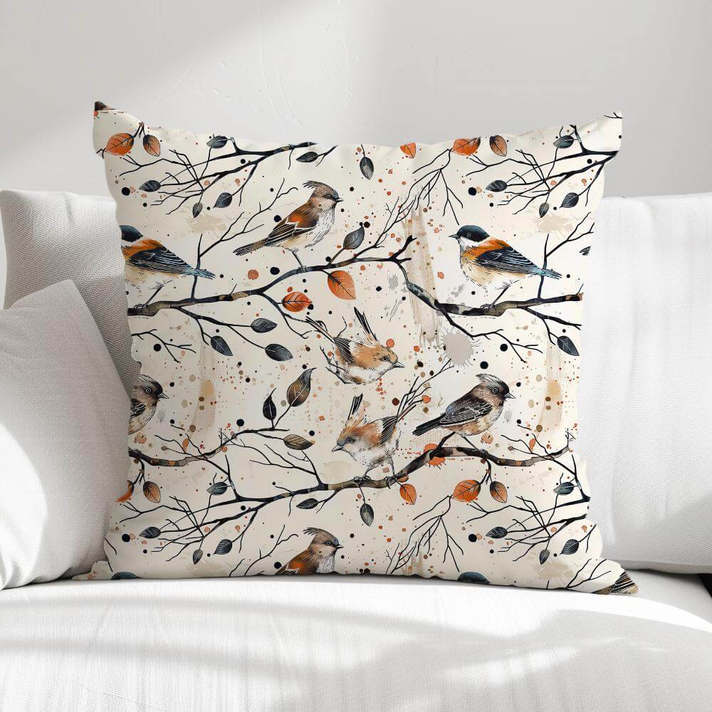 FUNDA DE COJIN AVES OTOÑO 1