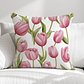 FUNDA DE COJIN TULIPANES ROSADOS - Miniatura 1