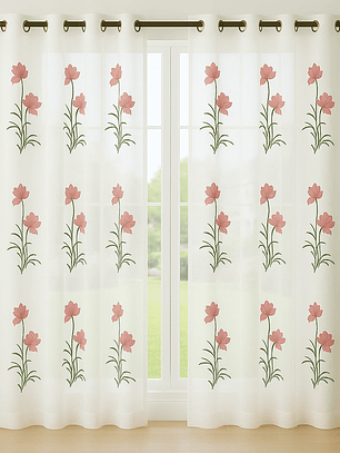 VISILLO CON DOS FLORES PALO DE ROSA