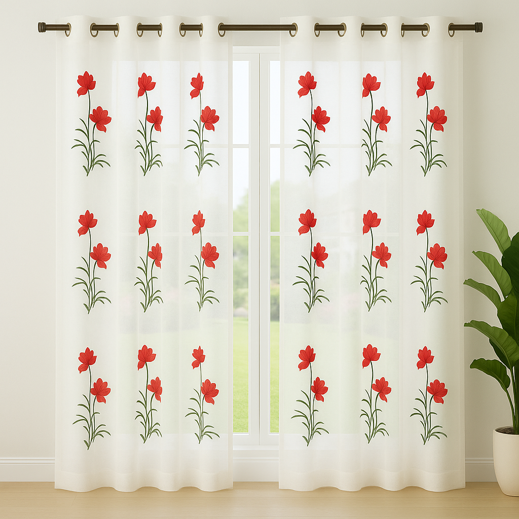 VISILLO CON DOS FLORES ROJAS 1