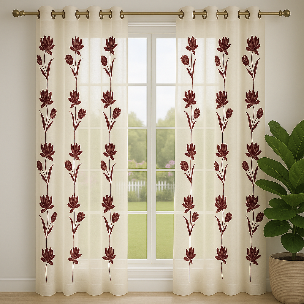 VISILLO FLOR TULIPAN BURDEO 1