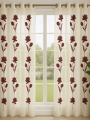 VISILLO FLOR TULIPAN BURDEO