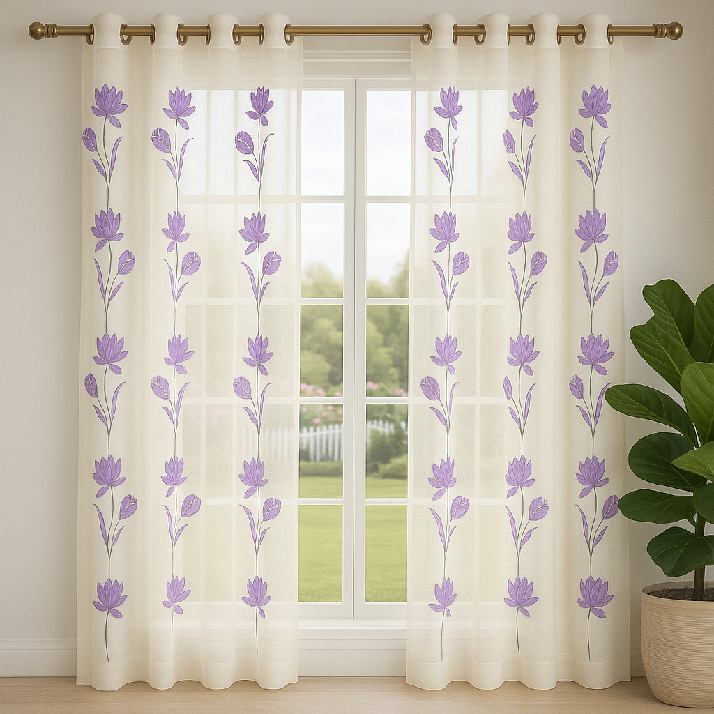 VISILLO FLOR TULIPAN MORADO 1