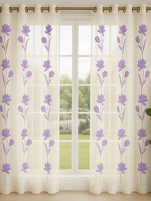 VISILLO FLOR TULIPAN MORADO