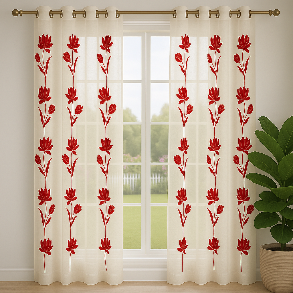 VISILLO FLOR TULIPAN ROJO 1