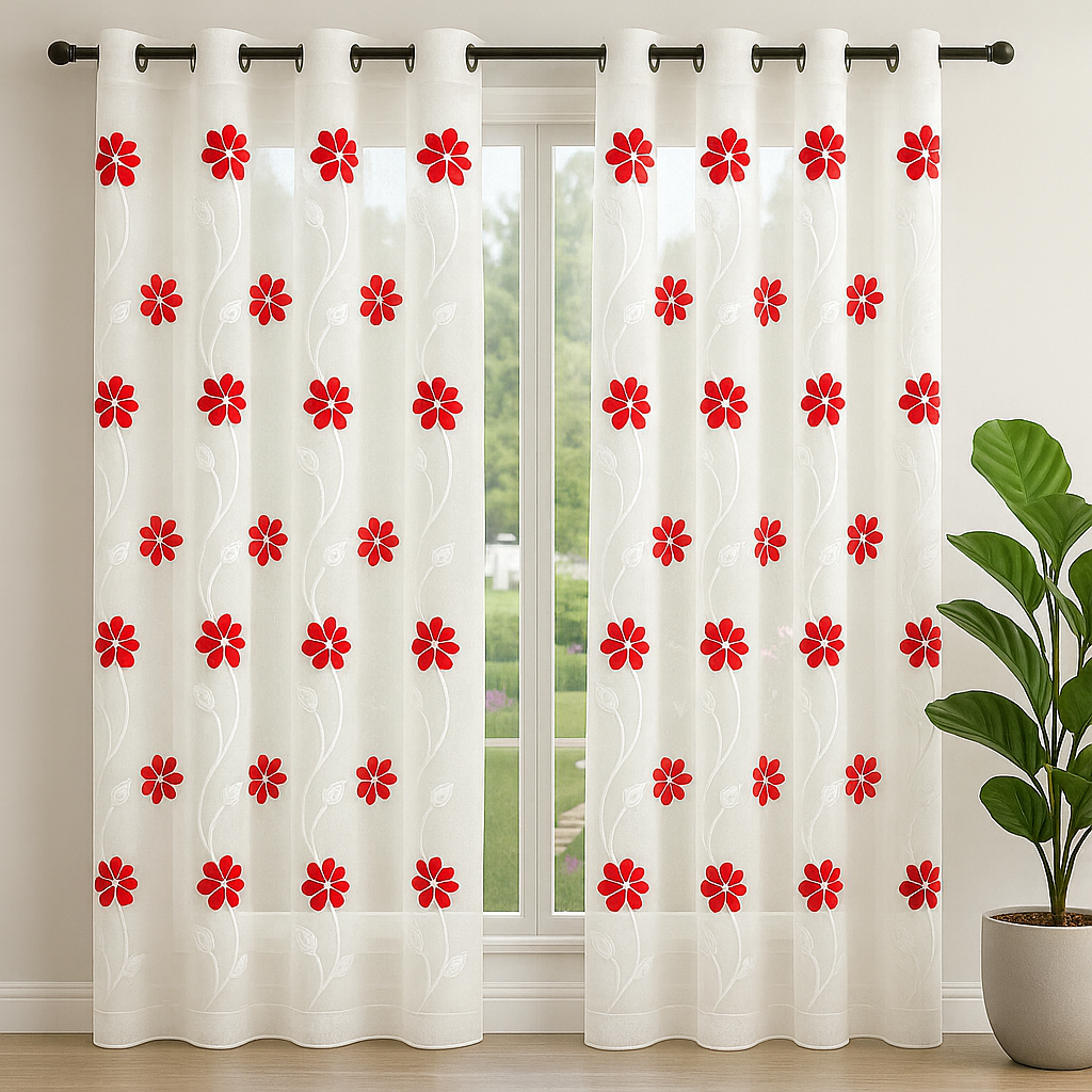 VISILLO FLORES CHICAS ROJO 1