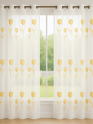 VISILLO TULIPANES DORADO