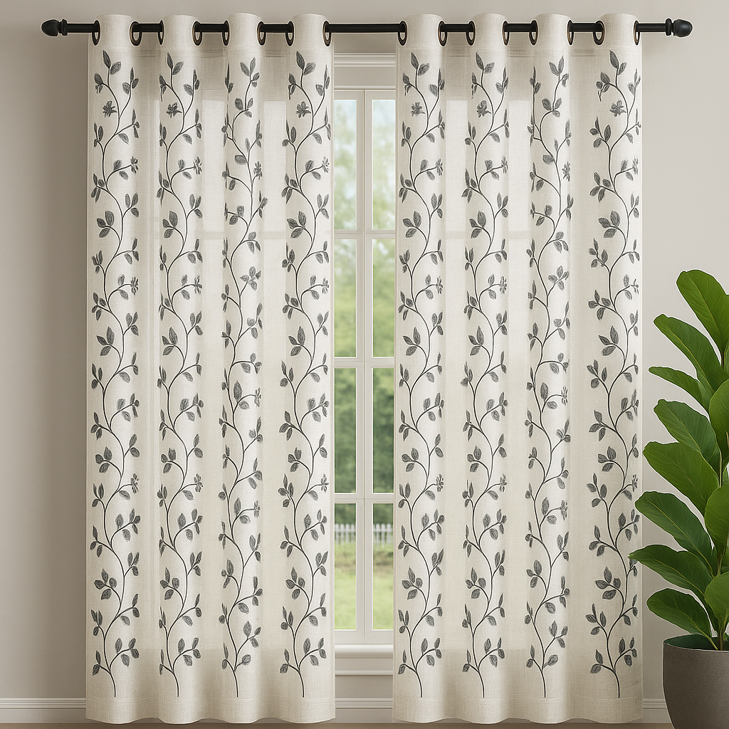 VISILLO HOJAS GRIS 1