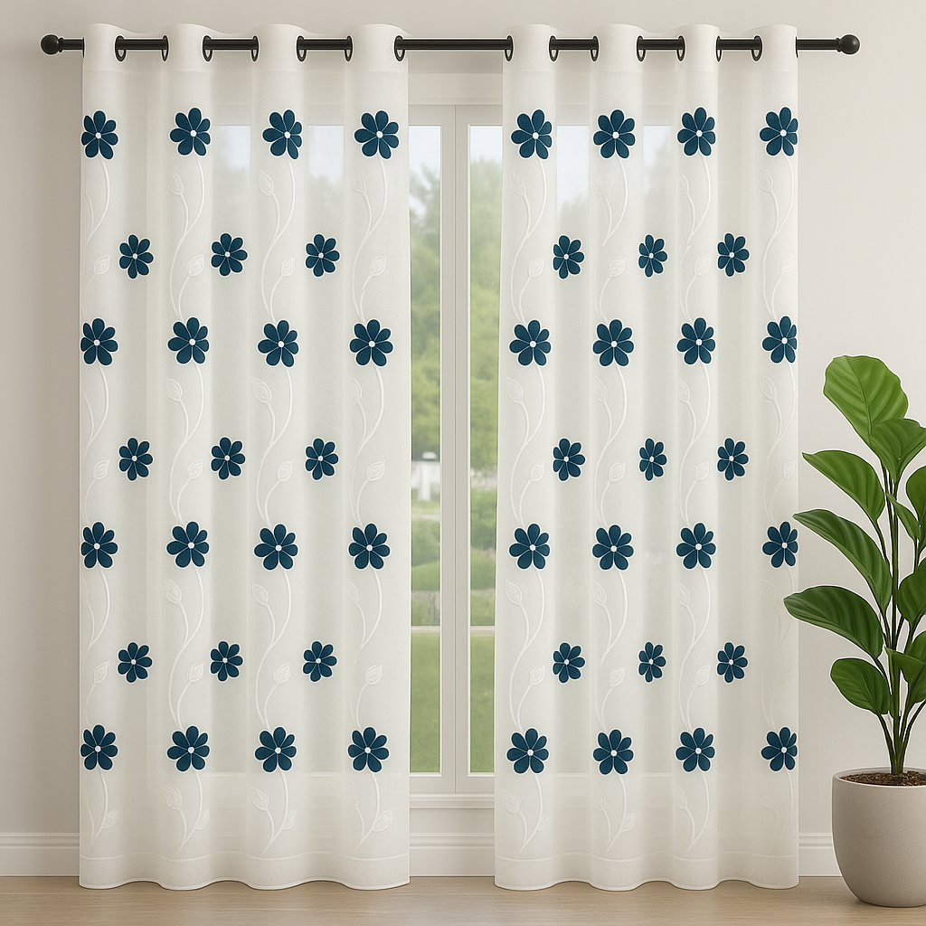 VISILLO FLORES CHICAS AZUL 1