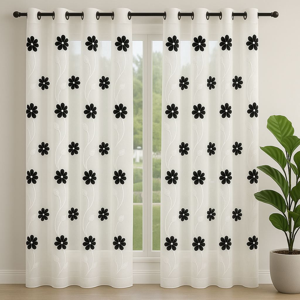 VISILLO FLORES CHICAS NEGRO 1