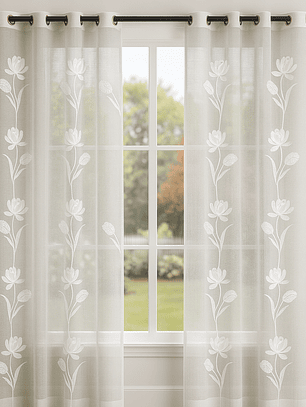 VISILLO FLOR TULIPAN BLANCO