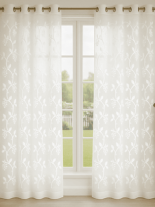 VISILLO HOJAS CON FRUTO BLANCO