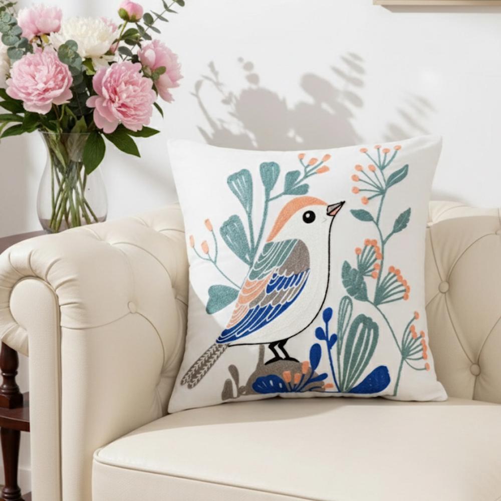 PACK 2 FUNDAS DE COJINES BORDADAS AVE 2