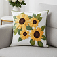 PACK 2 FUNDAS DE COJINES BORDADAS FLORES AMARILLAS - Miniatura 1