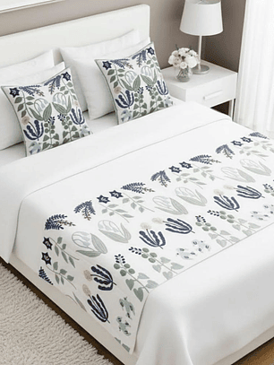 PIECERA BORDADA HOJAS Y RAMAS