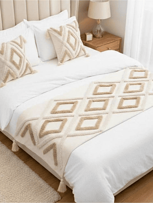 PIECERA BOHO ROMBO CAFE