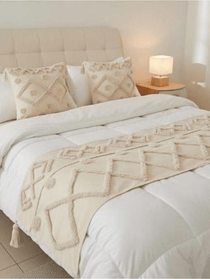 PIECERA BOHO ROMBO CRUDO