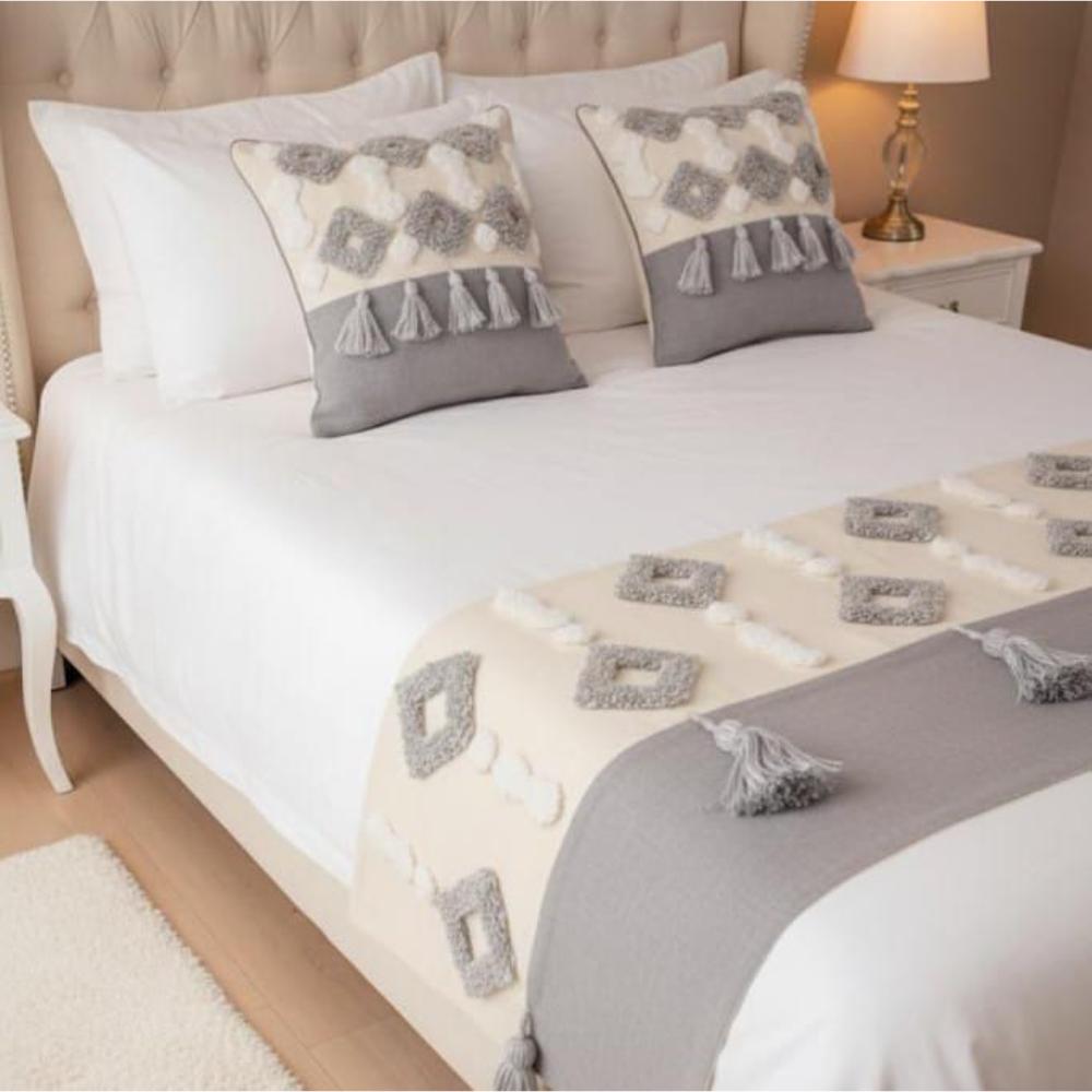 PIECERA BOHO ROMBO GRIS 1