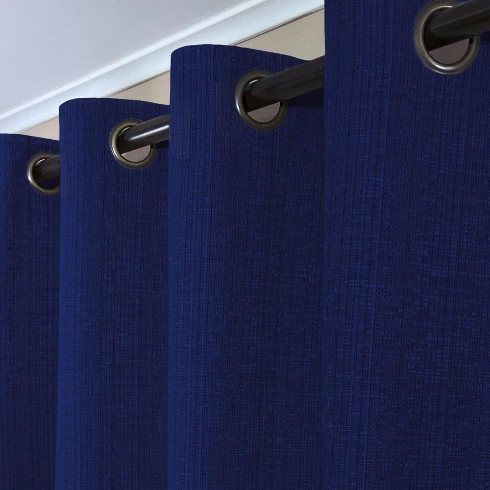 CORTINA DE TELA POLIESTER AZUL BAMBOO 1