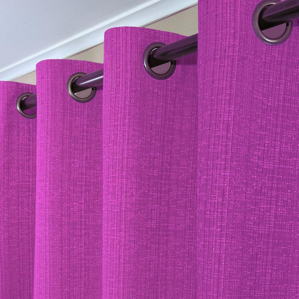 CORTINA DE TELA POLIESTER FUCSIA BAMBOO 1