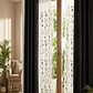 PACK DE CORTINAS DE TELA CON VISILLOS COLOR NEGRO - Miniatura 1