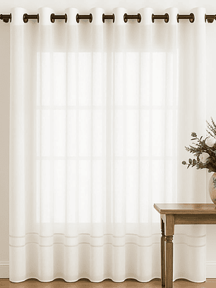 VISILLO GASA TIPO LINO BLANCO