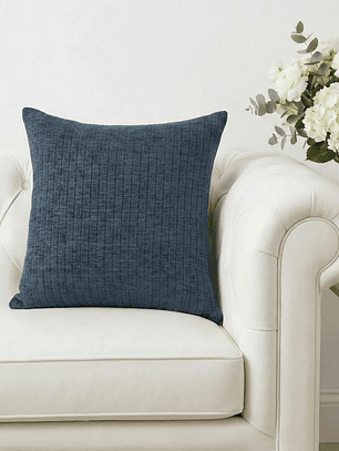 PACK 2 FUNDAS DE COJINES TEXTURA AZUL