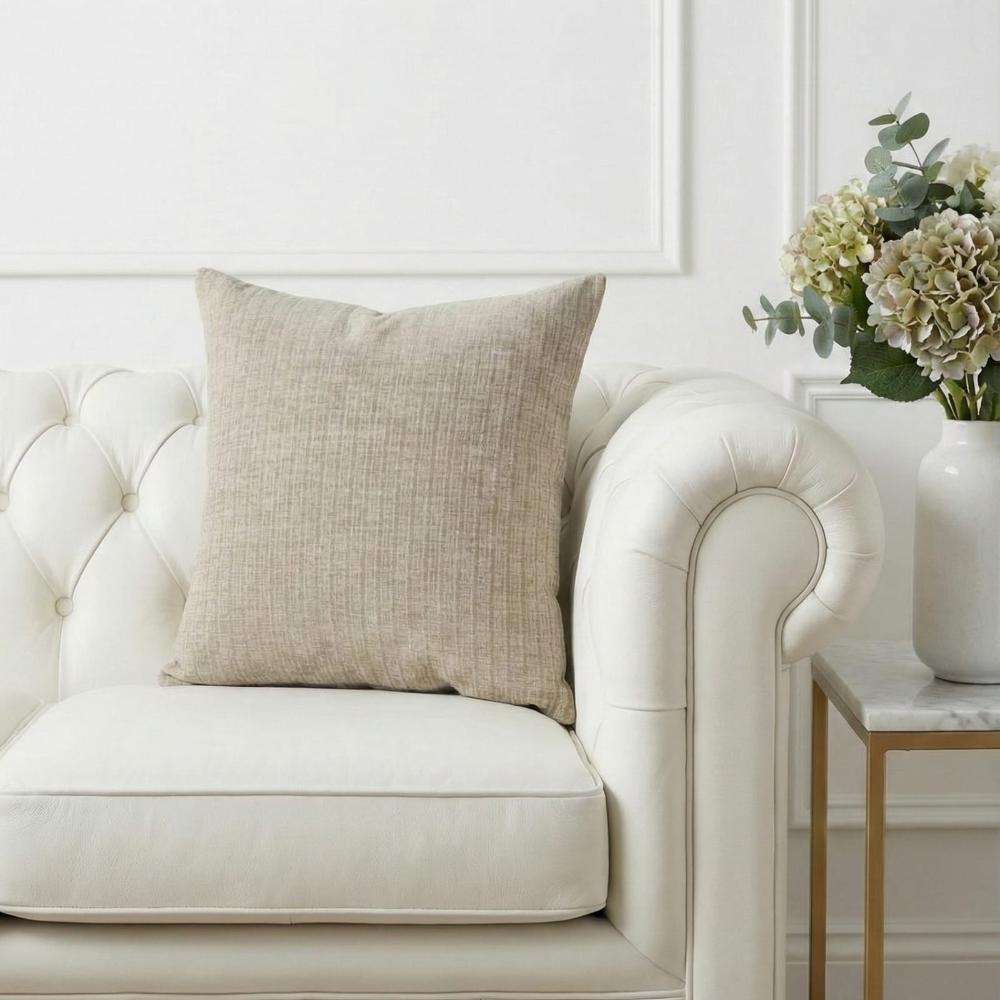 PACK 2 FUNDAS DE COJINES TEXTURA BEIGE 1