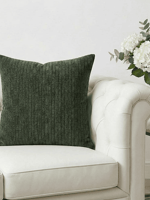 PACK 2 FUNDAS DE COJINES TEXTURA VERDE