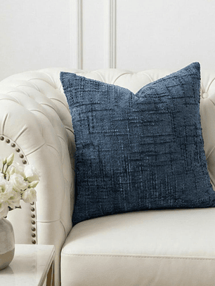 PACK 2 FUNDAS DE COJINES TEXTURA LINEAS AZUL