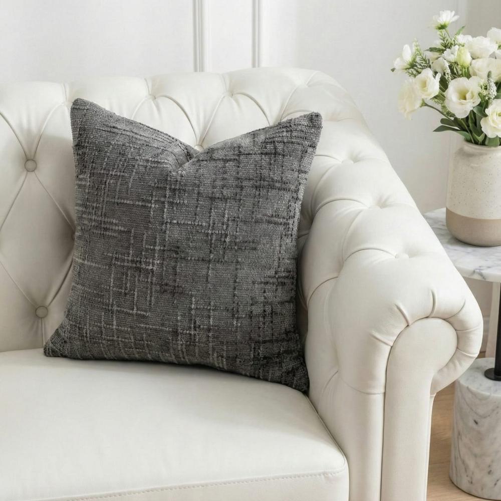 PACK 2 FUNDAS DE COJINES TEXTURA LINEAS GRIS 1