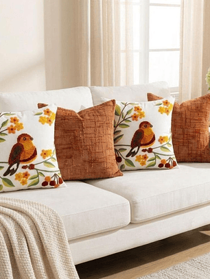 PACK 4 FUNDAS DE COJINES COMBINACION 44