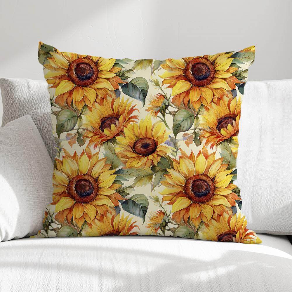 FUNDA DE COJIN GIRASOLES 1