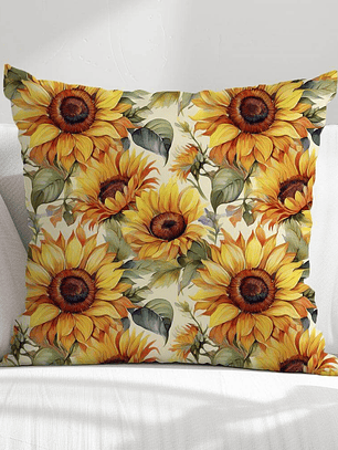 FUNDA DE COJIN GIRASOLES