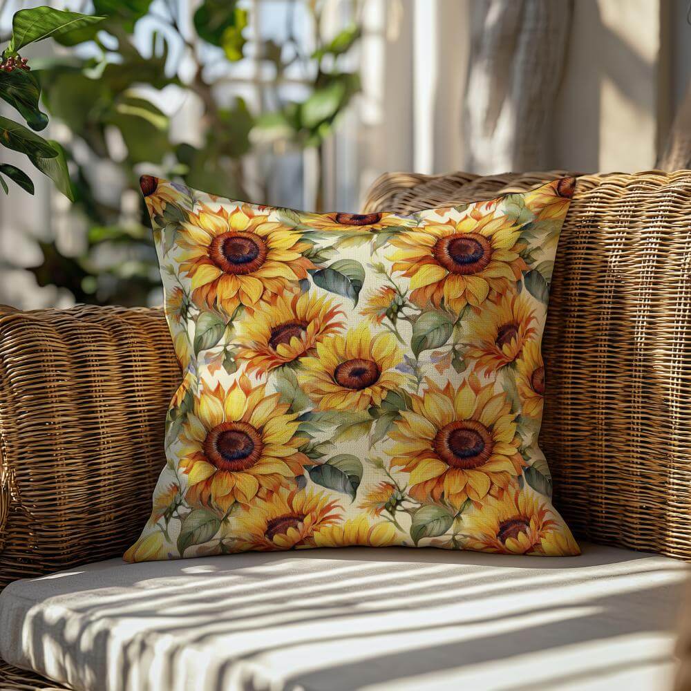 FUNDA DE COJIN GIRASOLES 2