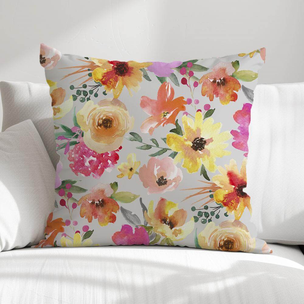 FUNDA DE COJIN FLORES MODERNAS 1