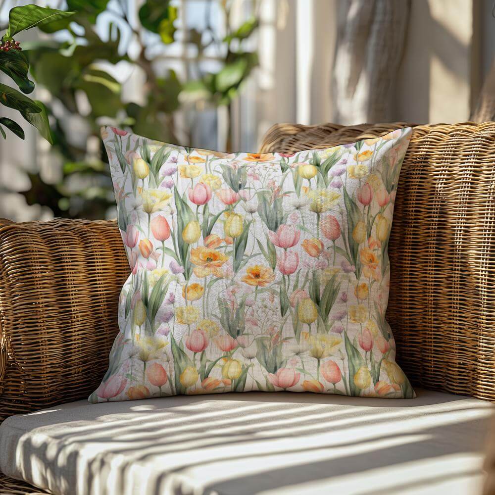 FUNDA DE COJIN TULIPANES PEQUEÑOS 2