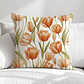 FUNDA DE COJIN TULIPANES NARANJOS - Miniatura 1