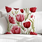 FUNDA DE COJIN TULIPANES ROJOS - Miniatura 1