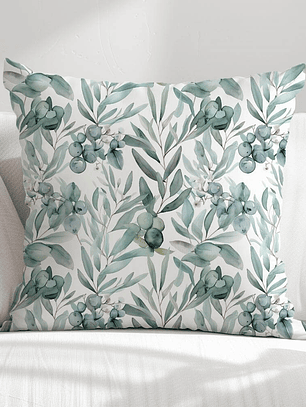 FUNDA DE COJIN OLIVO FRUTO