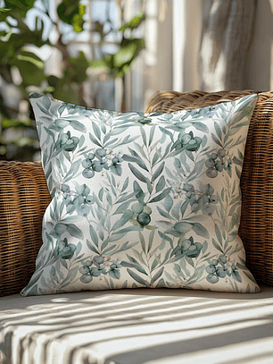 FUNDA DE COJIN OLIVO FRUTO